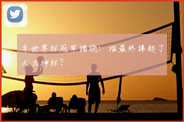 年世界杯冠军揭晓：谁最终捧起了大力神杯？